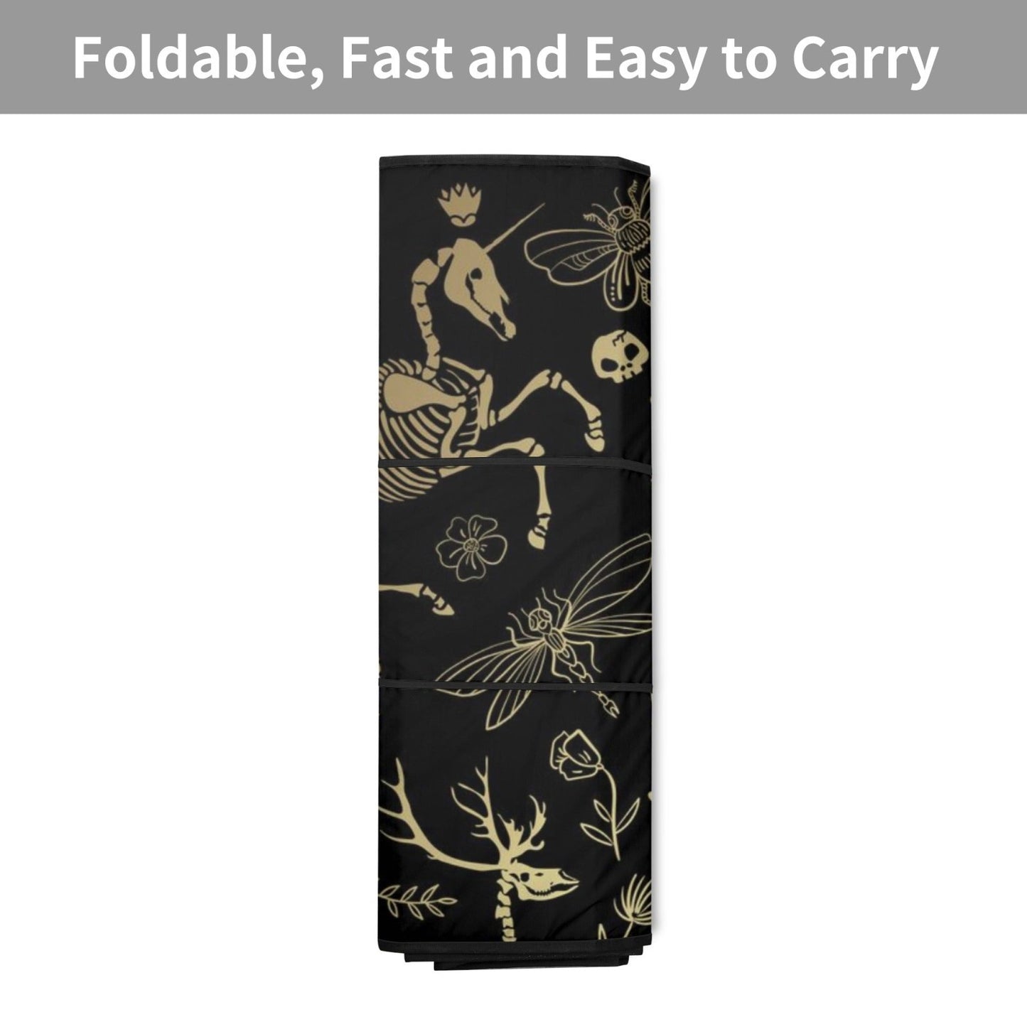Dark Academia Forest Animal Bones Car windshield Sun Shade | Sense Forest - sense forest