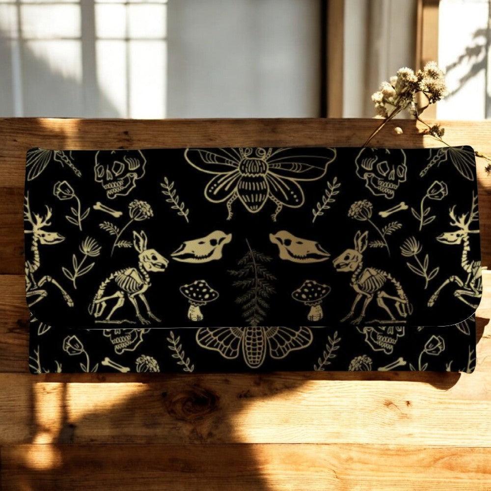 Dark Academia Forest Animal bones Vegan Leather Satchel Bag | Sense Foreset - sense forest