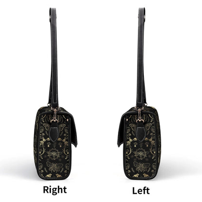 Dark Academia Forest Animal bones Vegan Leather Satchel Bag | Sense Foreset - sense forest
