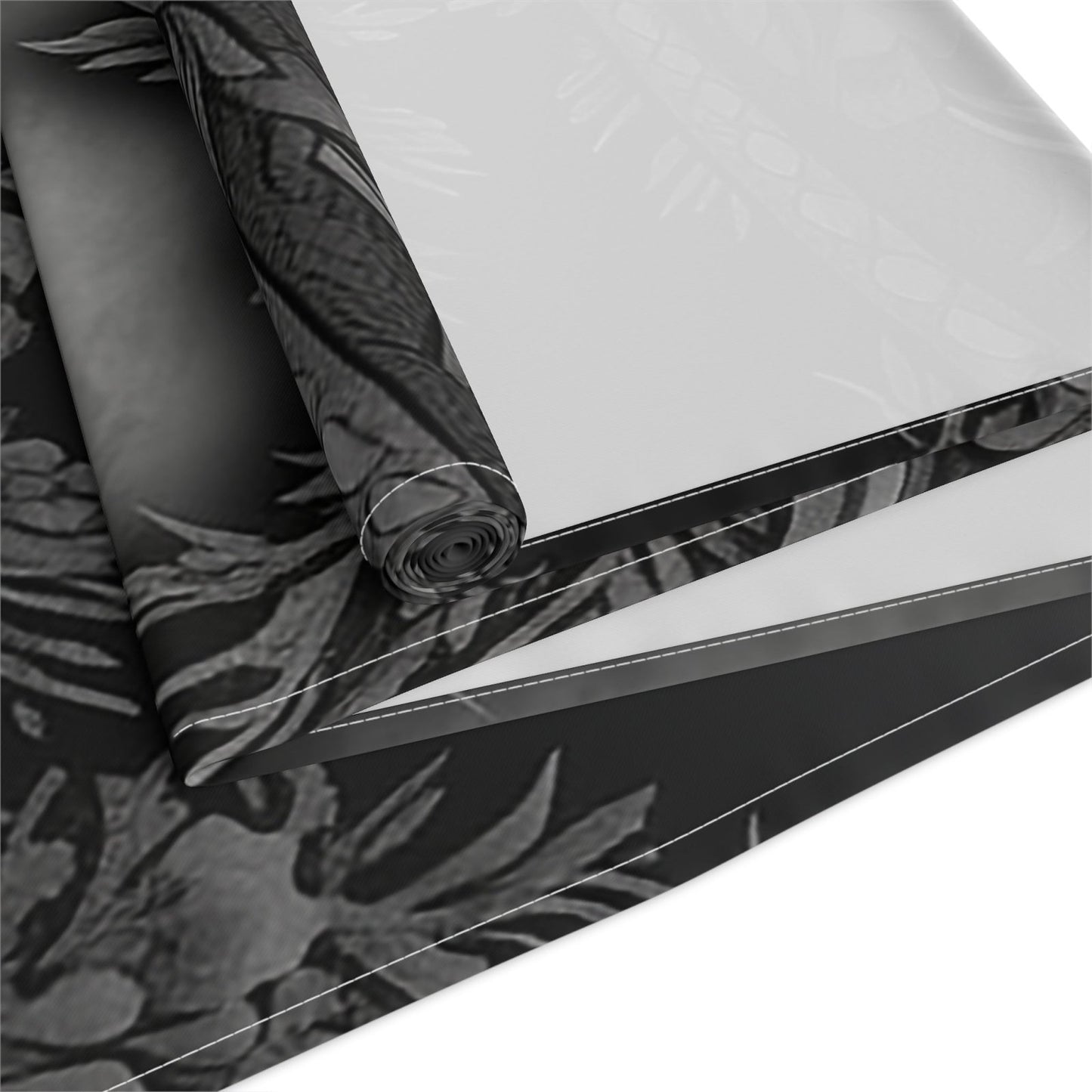 Dark Academia Gothic Botanical floral Witchy dinner table runner - sense forest