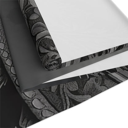 Dark Academia Gothic Botanical floral Witchy dinner table runner - sense forest