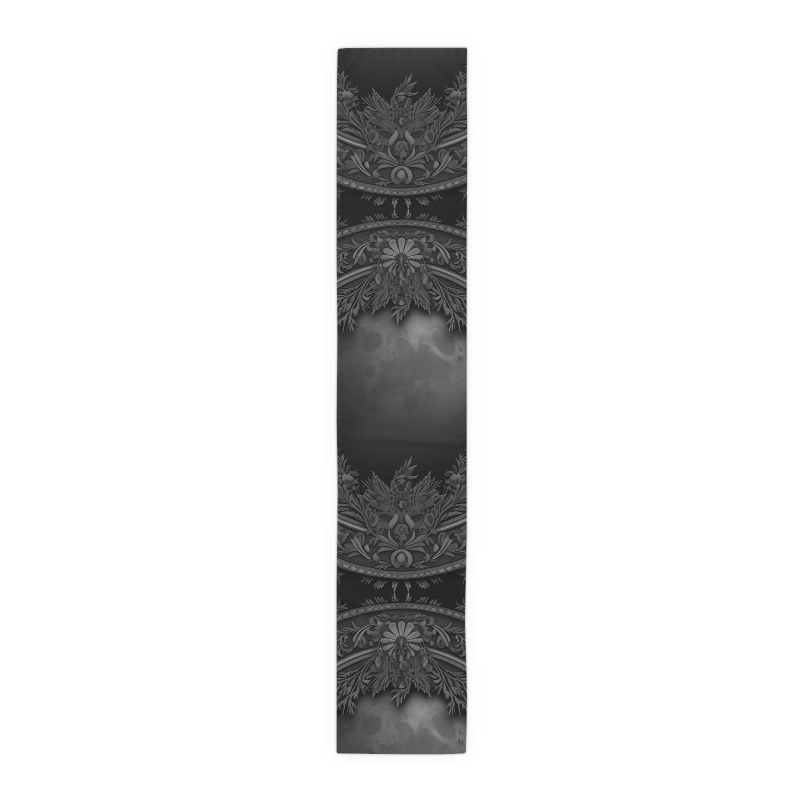 Dark Academia Gothic Botanical floral Witchy dinner table runner - sense forest