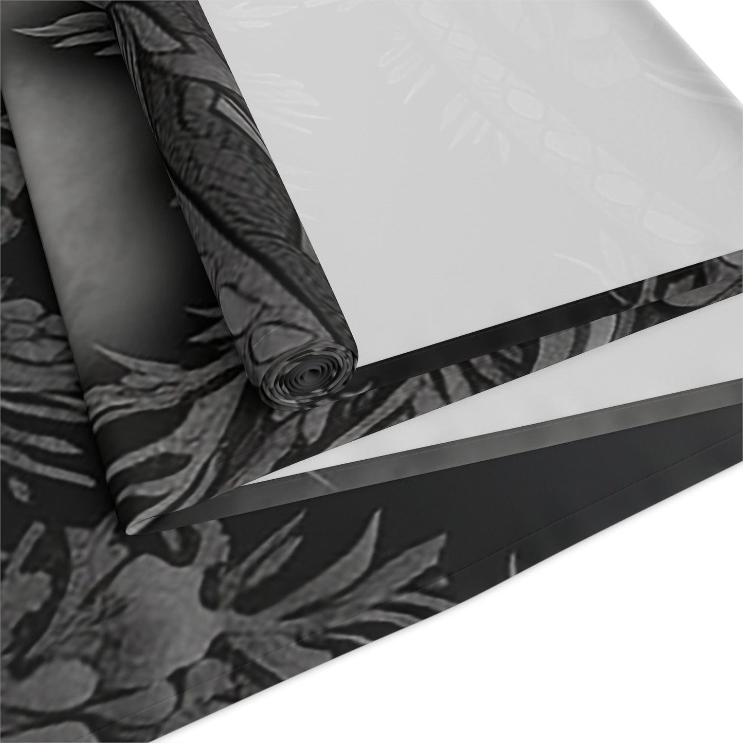 Dark Academia Gothic Botanical floral Witchy dinner table runner - sense forest