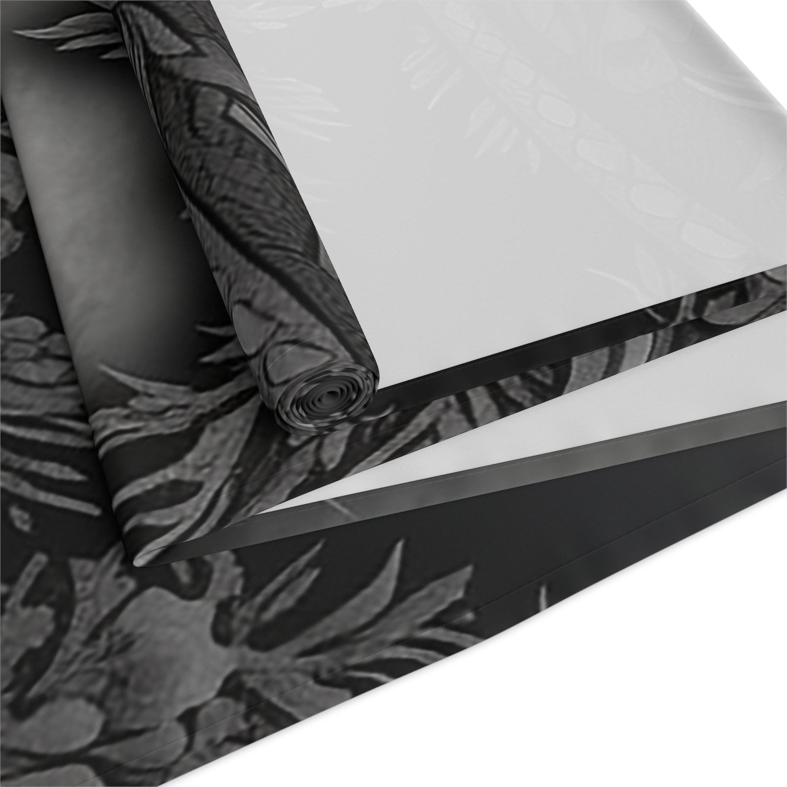 Dark Academia Gothic Botanical floral Witchy dinner table runner - sense forest