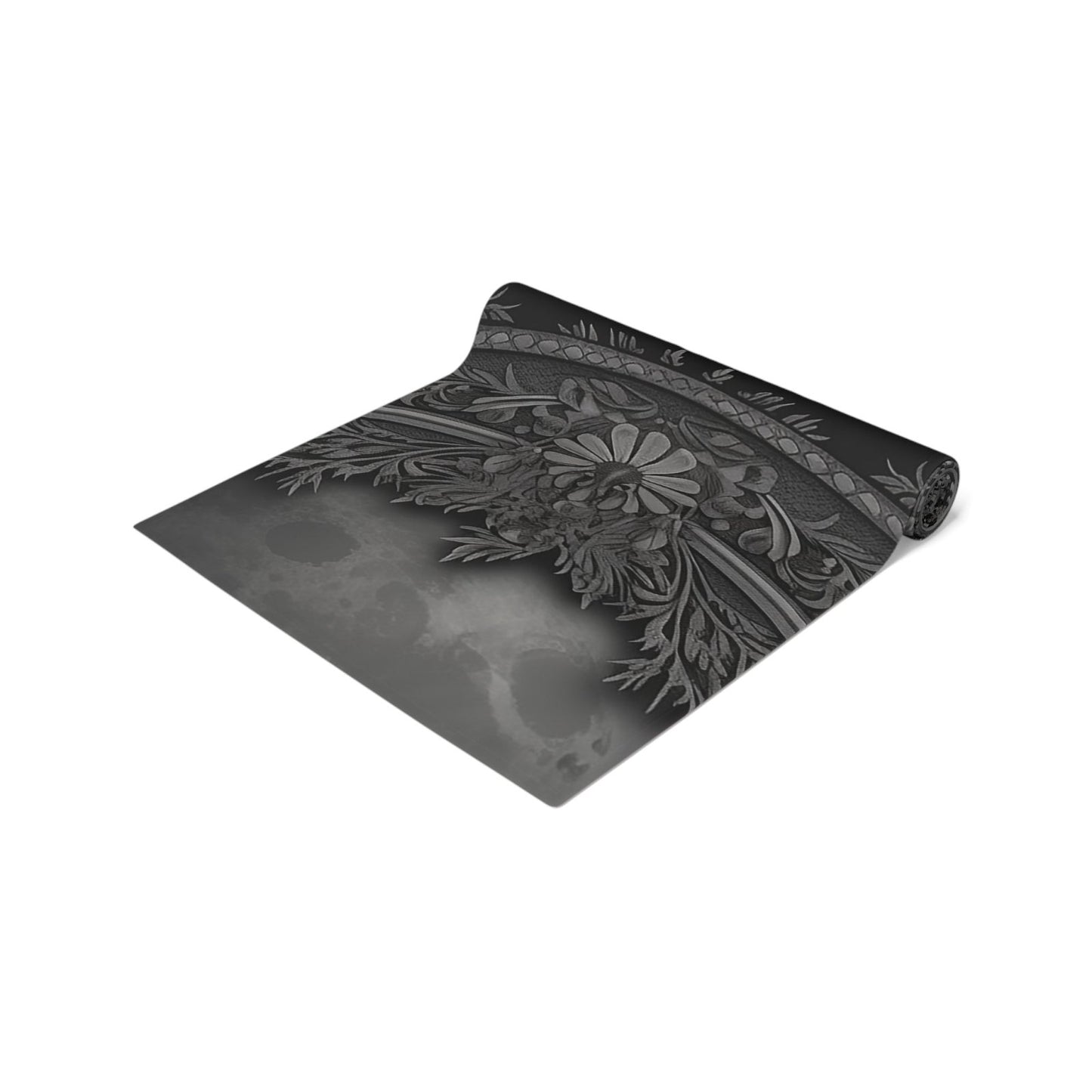 Dark Academia Gothic Botanical floral Witchy dinner table runner - sense forest