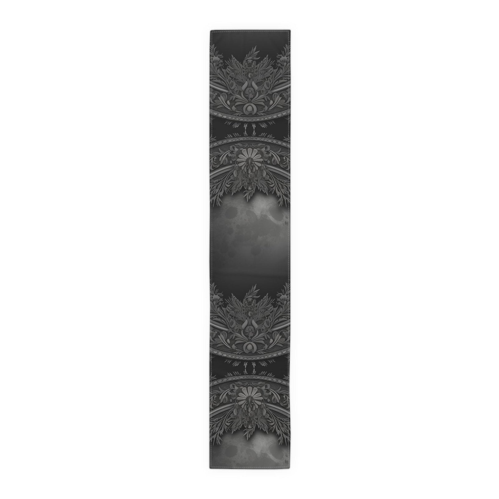 Dark Academia Gothic Botanical floral Witchy dinner table runner - sense forest