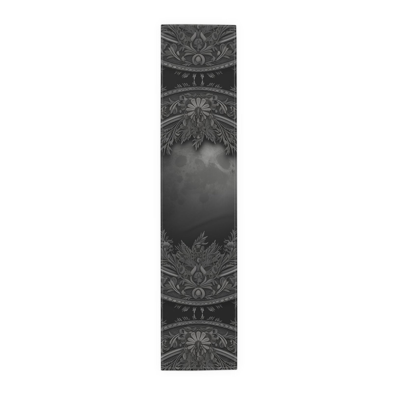 Dark Academia Gothic Botanical floral Witchy dinner table runner - sense forest