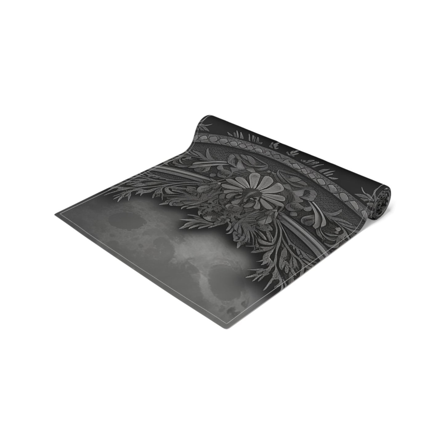 Dark Academia Gothic Botanical floral Witchy dinner table runner - sense forest