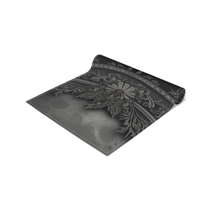Dark Academia Gothic Botanical floral Witchy dinner table runner - sense forest