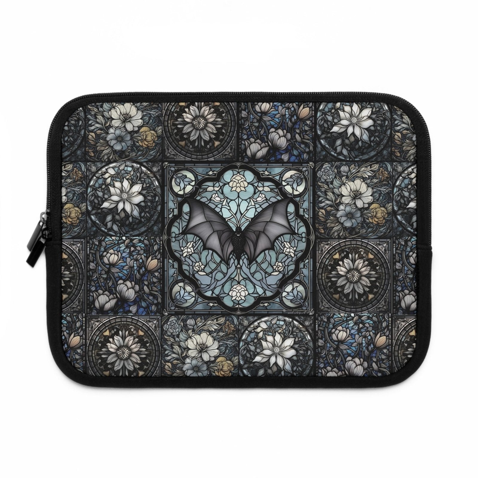 Dark Academia Gothic Stained Glass Bat Medieval laptop sleeve | Sense Forest - sense forest