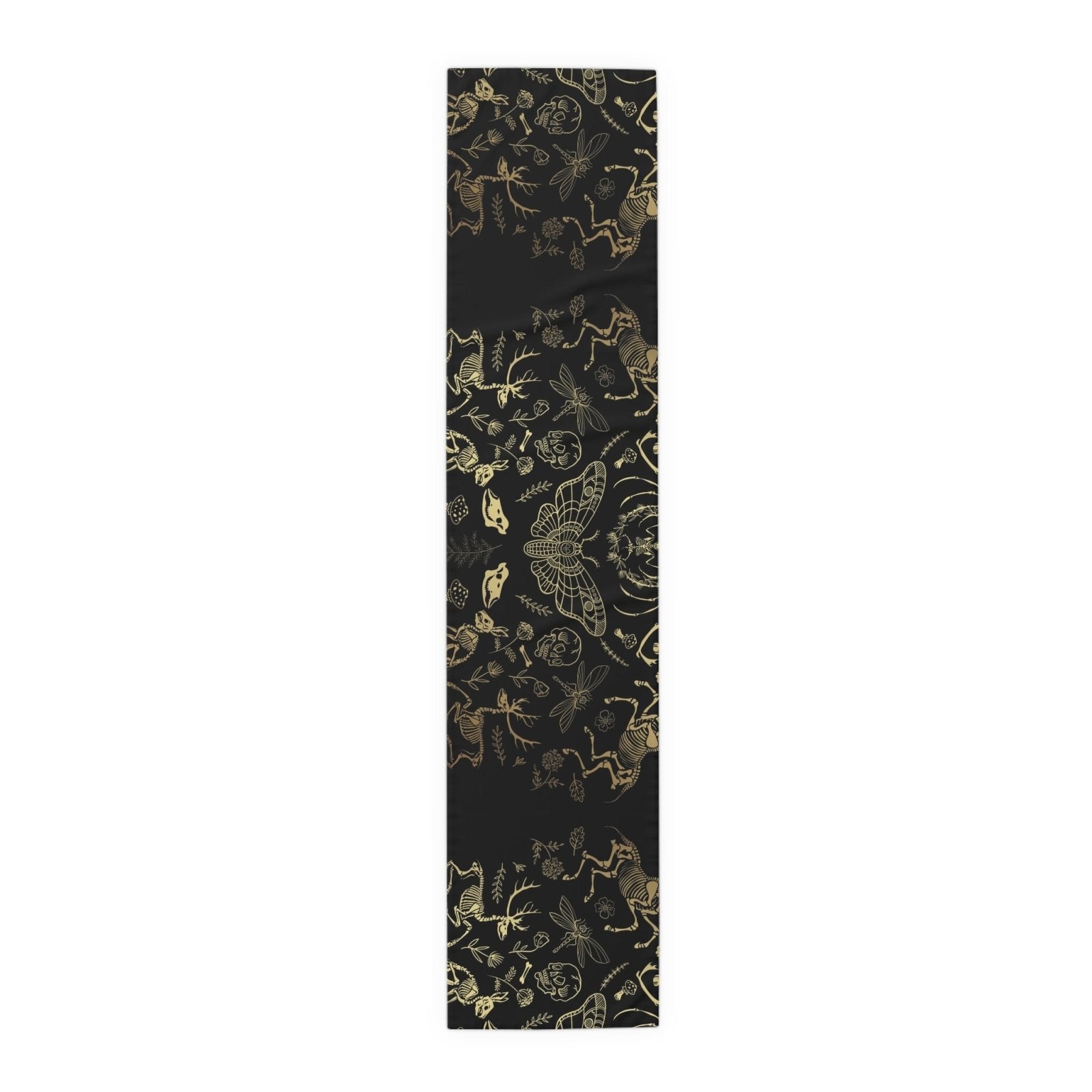 Dark academia whimsy goth dinner table runner - sense forest
