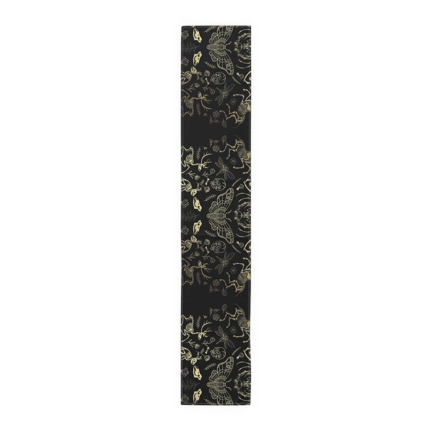 Dark academia whimsy goth dinner table runner - sense forest