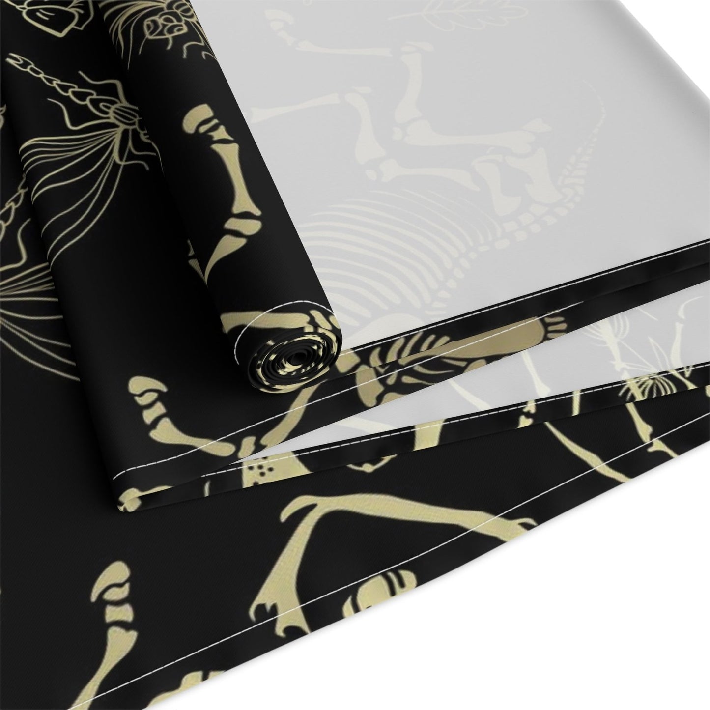 Dark academia whimsy goth dinner table runner - sense forest