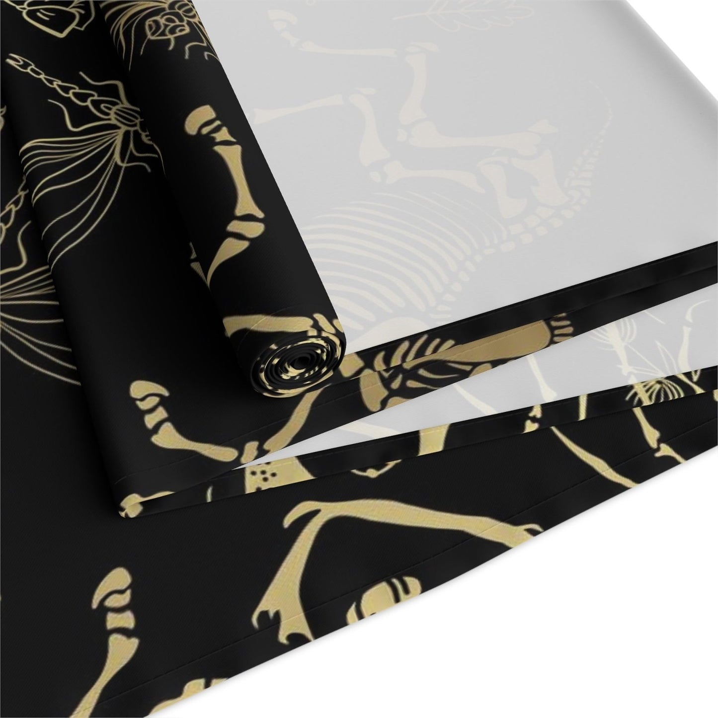 Dark academia whimsy goth dinner table runner - sense forest