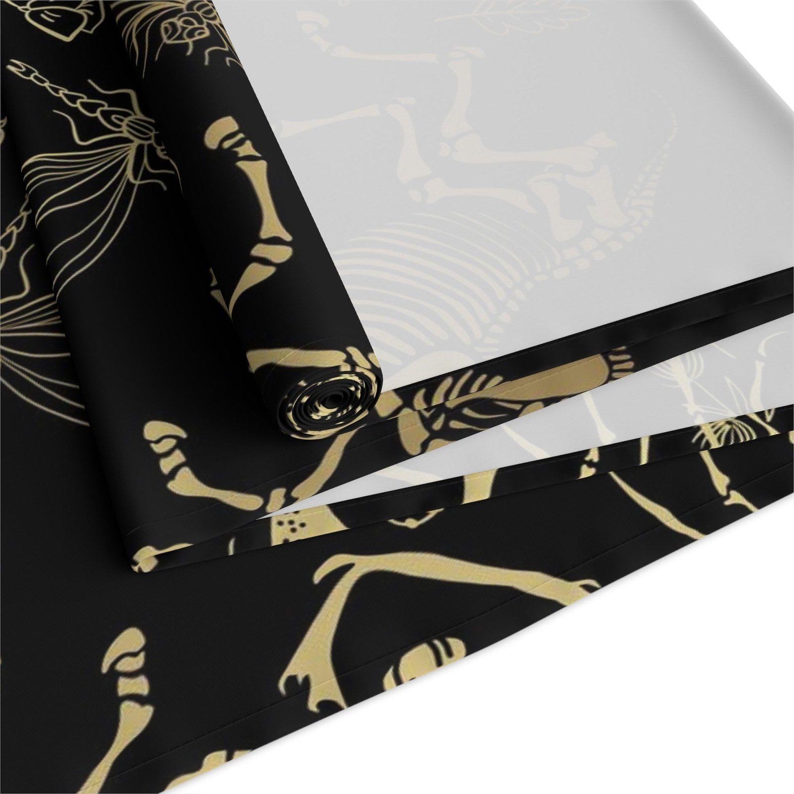 Dark academia whimsy goth dinner table runner - sense forest