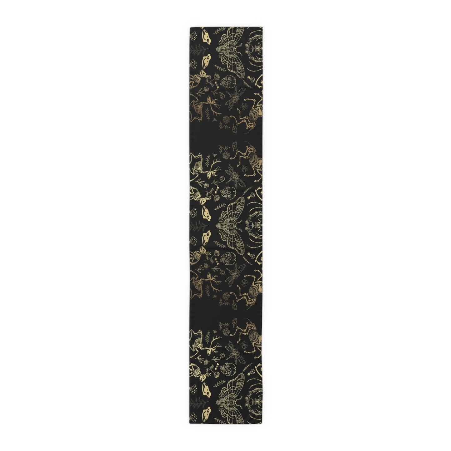 Dark academia whimsy goth dinner table runner - sense forest