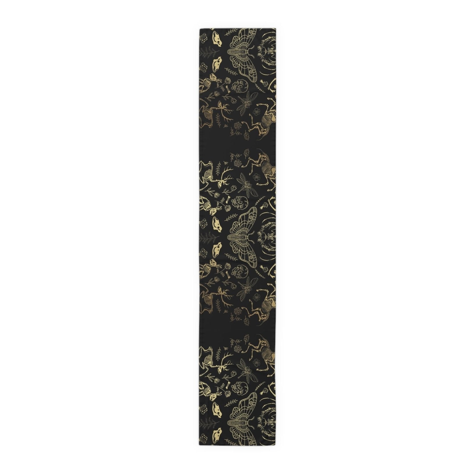 Dark academia whimsy goth dinner table runner - sense forest