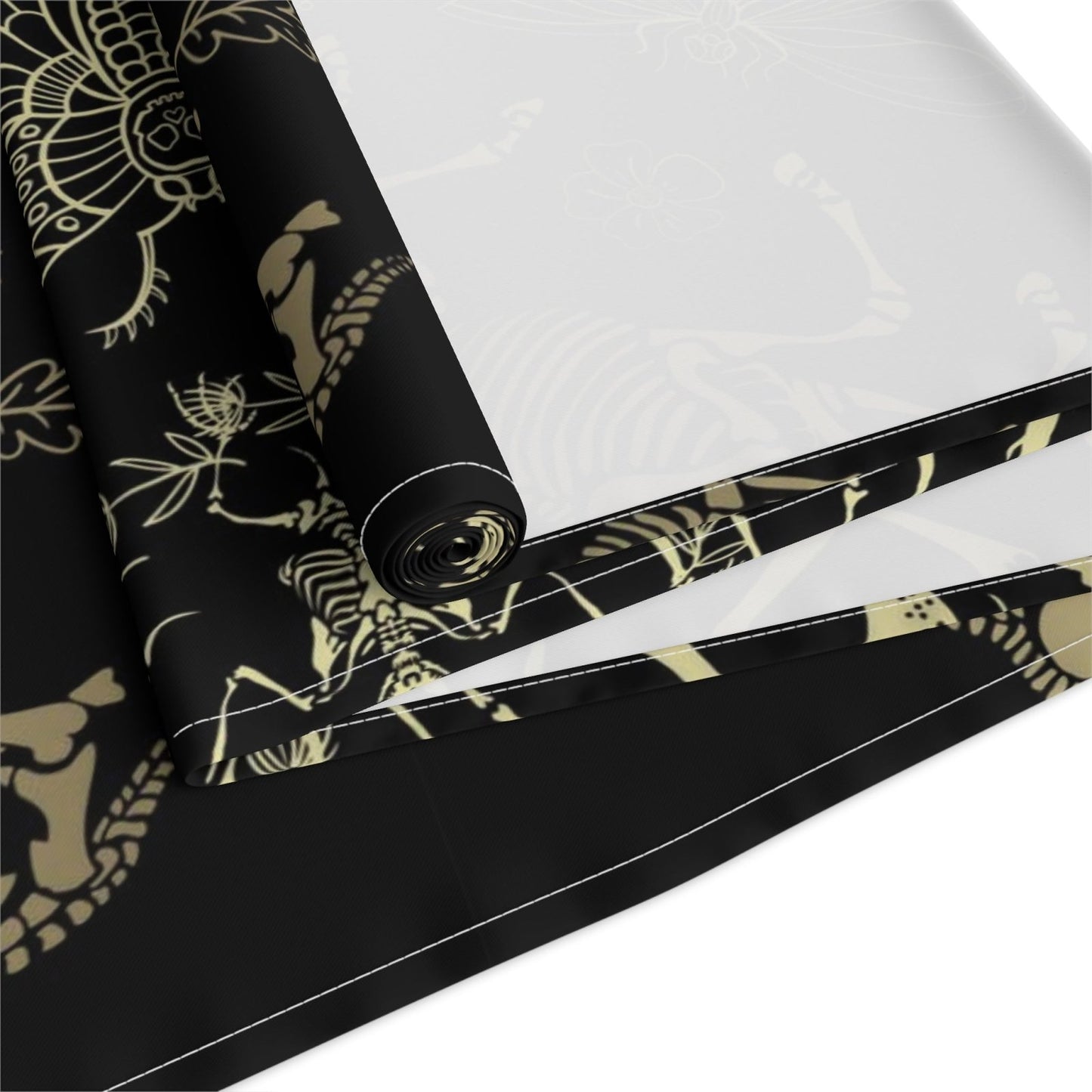 Dark academia whimsy goth dinner table runner - sense forest