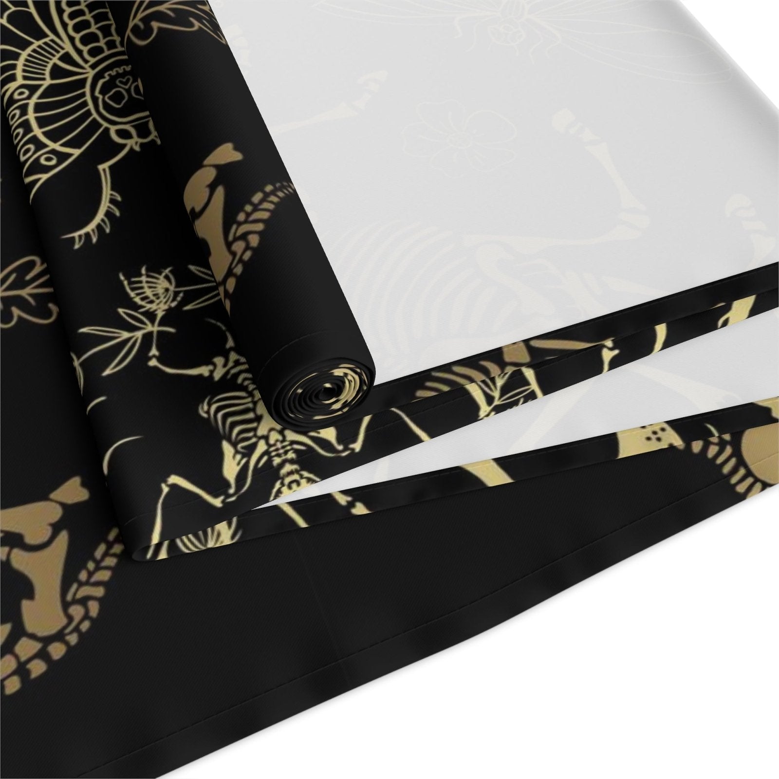 Dark academia whimsy goth dinner table runner - sense forest