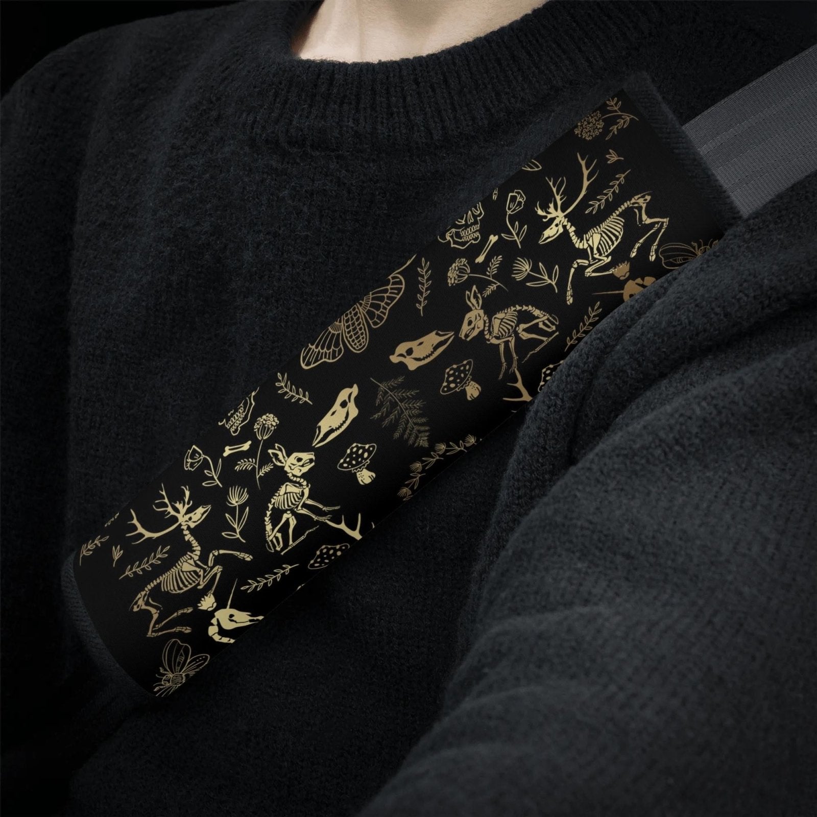 Dark Academia Witchy Forest Animal Bone Car Seat Cover Set - sense forest