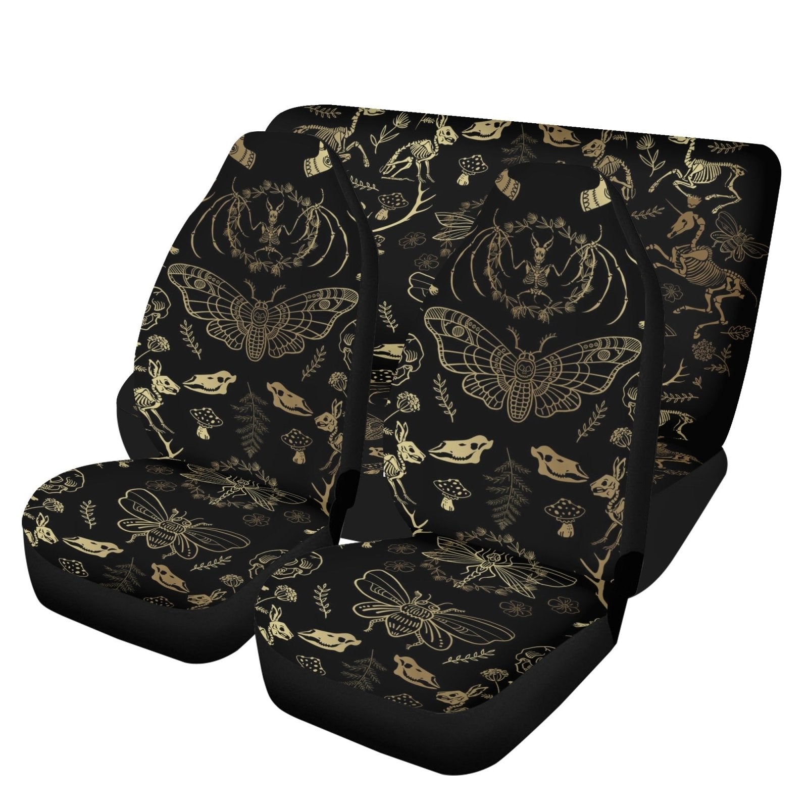 Dark Academia Witchy Forest Animal Bone Car Seat Cover Set - sense forest