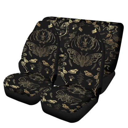 Dark Academia Witchy Forest Animal Bone Car Seat Cover Set - sense forest