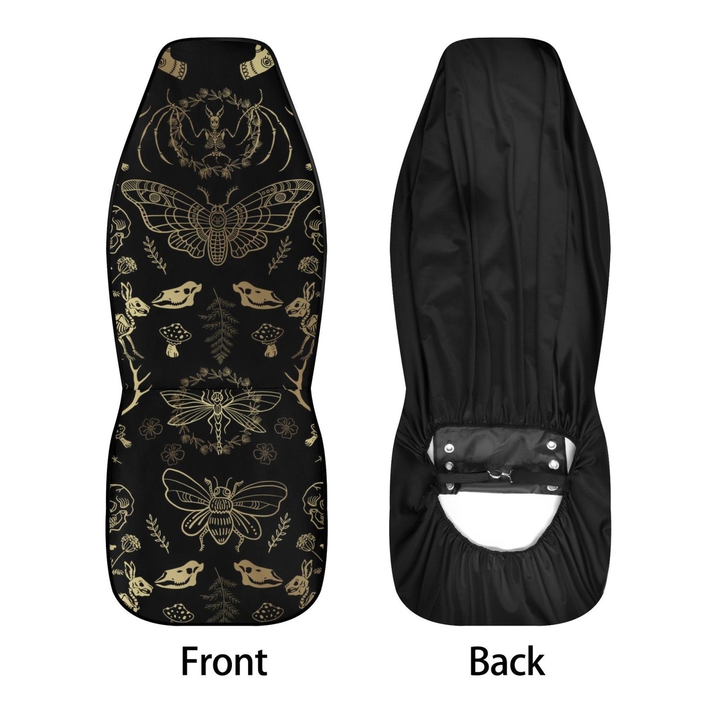 Dark Academia Witchy Forest Animal Bone Car Seat Cover Set - sense forest