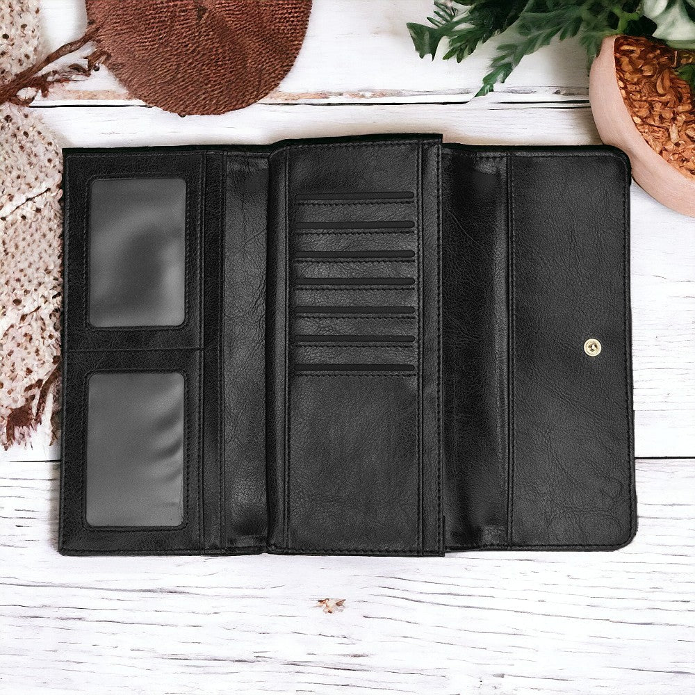 Dark Adacemia Forest Animal Skeleton Trifold wallet | Sense Forest - sense forest