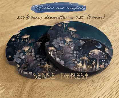 Dark mushroom Forest Watercolor car seat covers | Sense Forest - sense forest