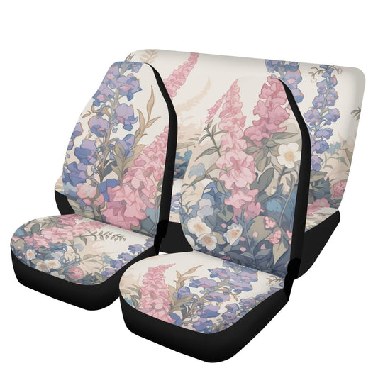 Dreamy Cute Foxglove Car Seat Covers Full Set - sense forest