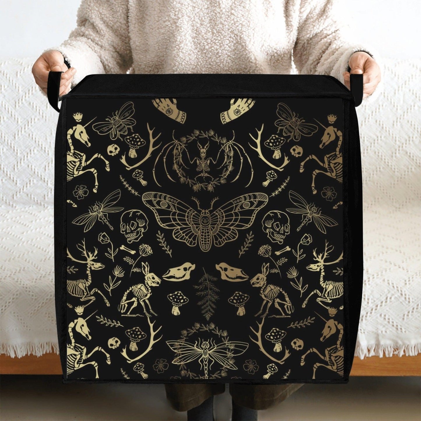 Forest Animal Boness skeletons Bedding Storage Box Bag - sense forest