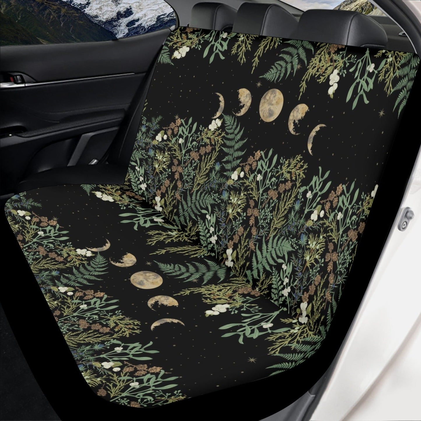 Forest Moon Phase Witchy Car Seat Cover Decor Set | Sense Forest - sense forest