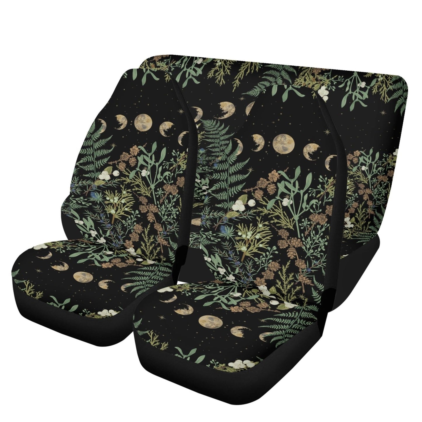 Forest Moon Phase Witchy Car Seat Cover Decor Set | Sense Forest - sense forest
