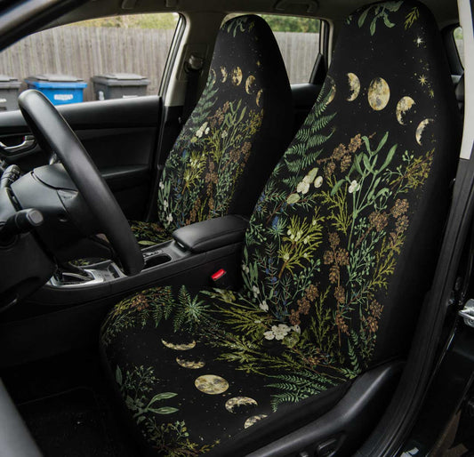Forest Moon Phase Witchy Car Seat Cover Decor Set | Sense Forest - sense forest