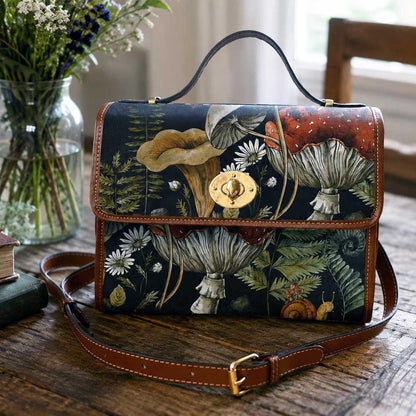 Forest witch Cottagecore Magic mushroom Satchel Bag - sense forest