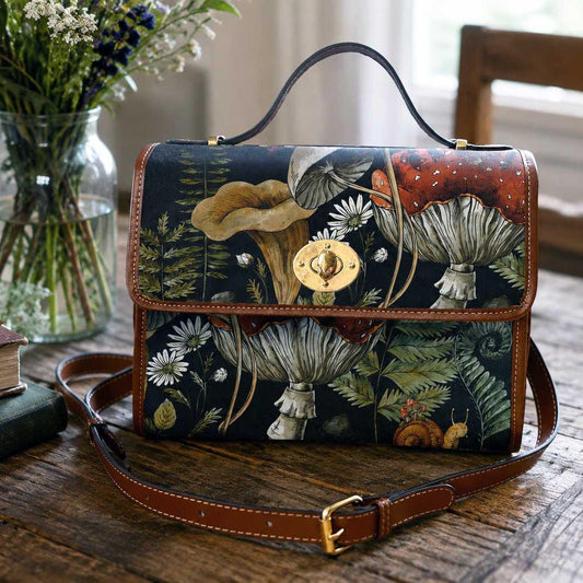 Forest witch Cottagecore Magic mushroom Satchel Bag - sense forest