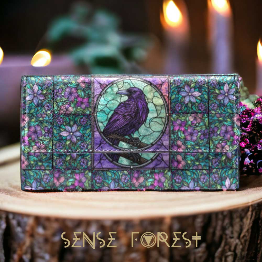Gothic Raven Satchel Bag and wallet set | Sense Forest - sense forest