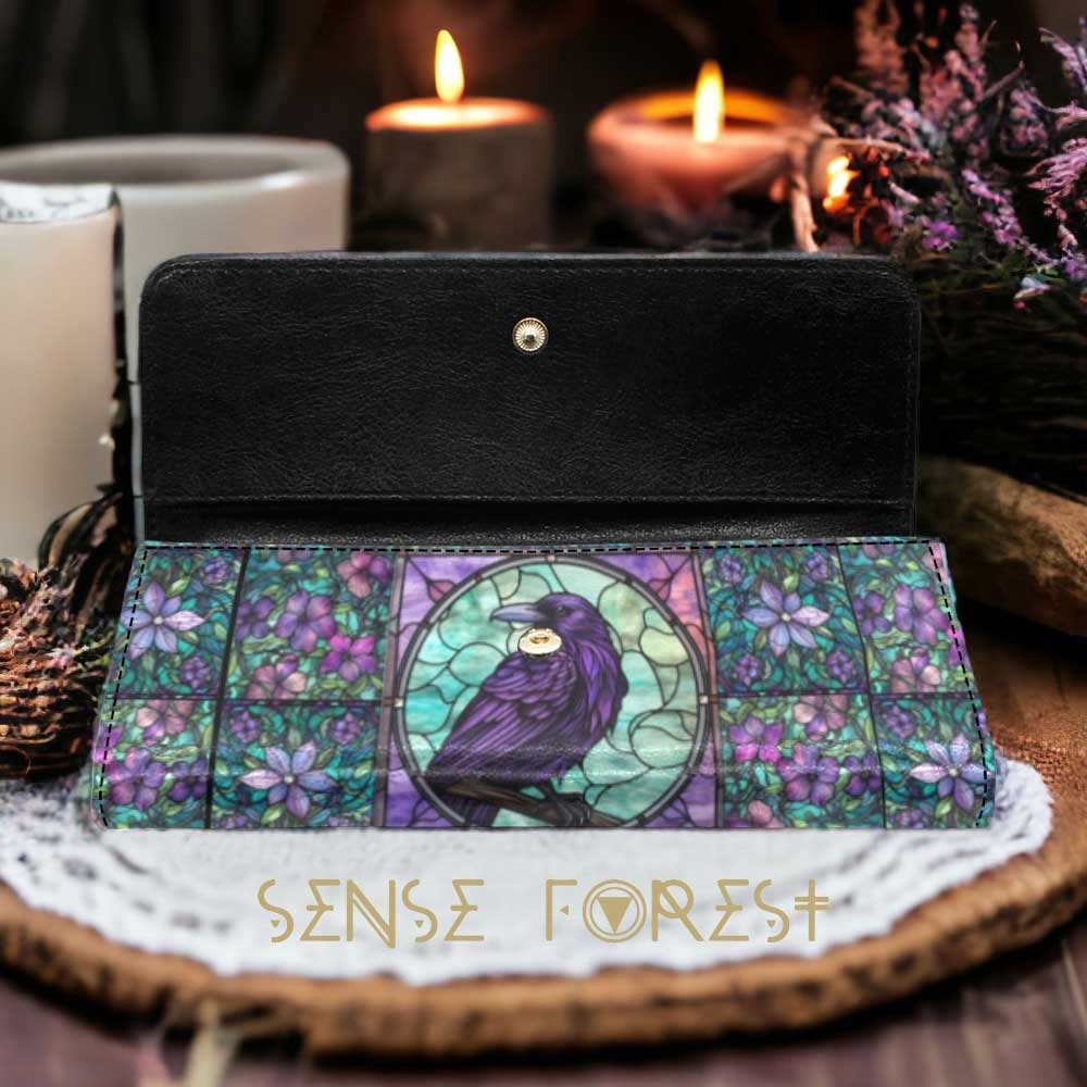 Gothic Raven Satchel Bag and wallet set | Sense Forest - sense forest