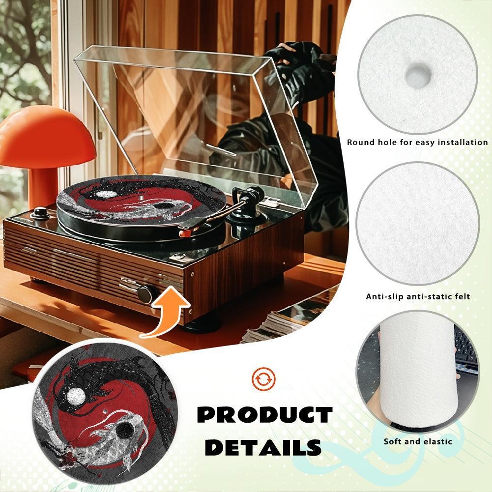 Japanese Koi Fish Art Turntable Slip Mat | Sense Forest - sense forest