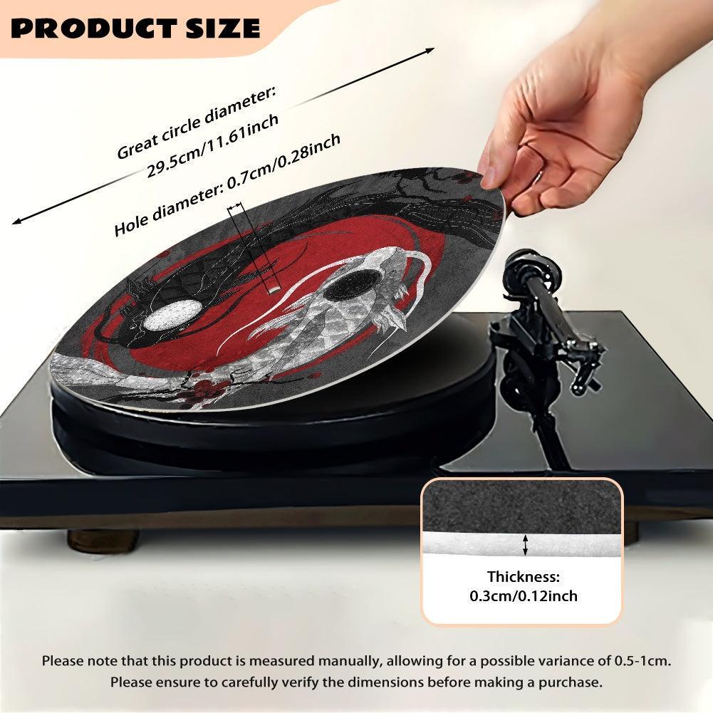 Japanese Koi Fish Art Turntable Slip Mat | Sense Forest - sense forest