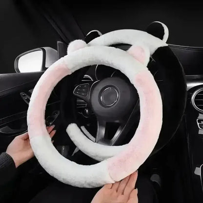 Kawaii Cat ears Car Steering Wheel Cover universal Size - sense forest