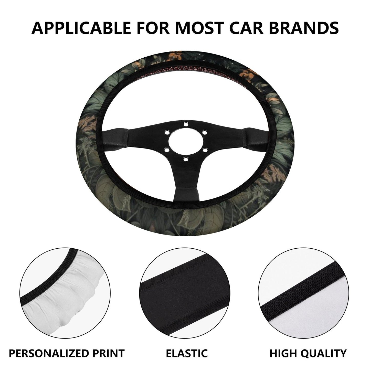 Lush Green Forest Moon Phase Car Seat Covers Nature Lover - sense forest