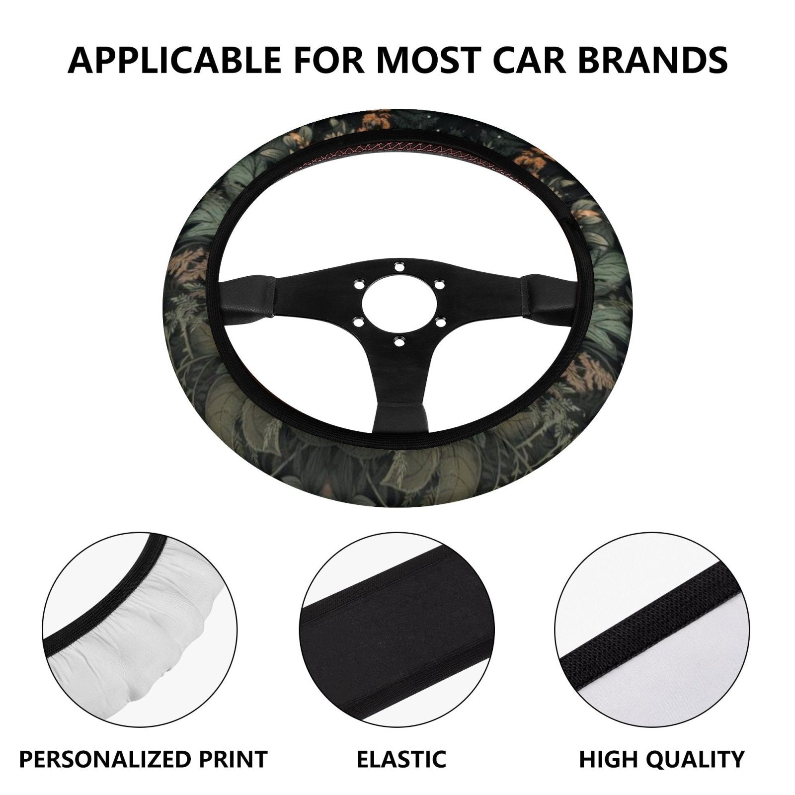 Lush Green Forest Moon Phase Car Seat Covers Nature Lover - sense forest