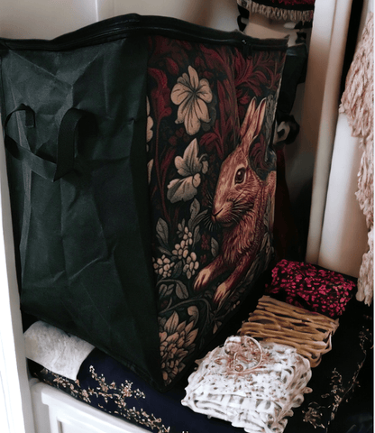 Lush Green Moon Forest Bedding Storage Box Bag - sense forest