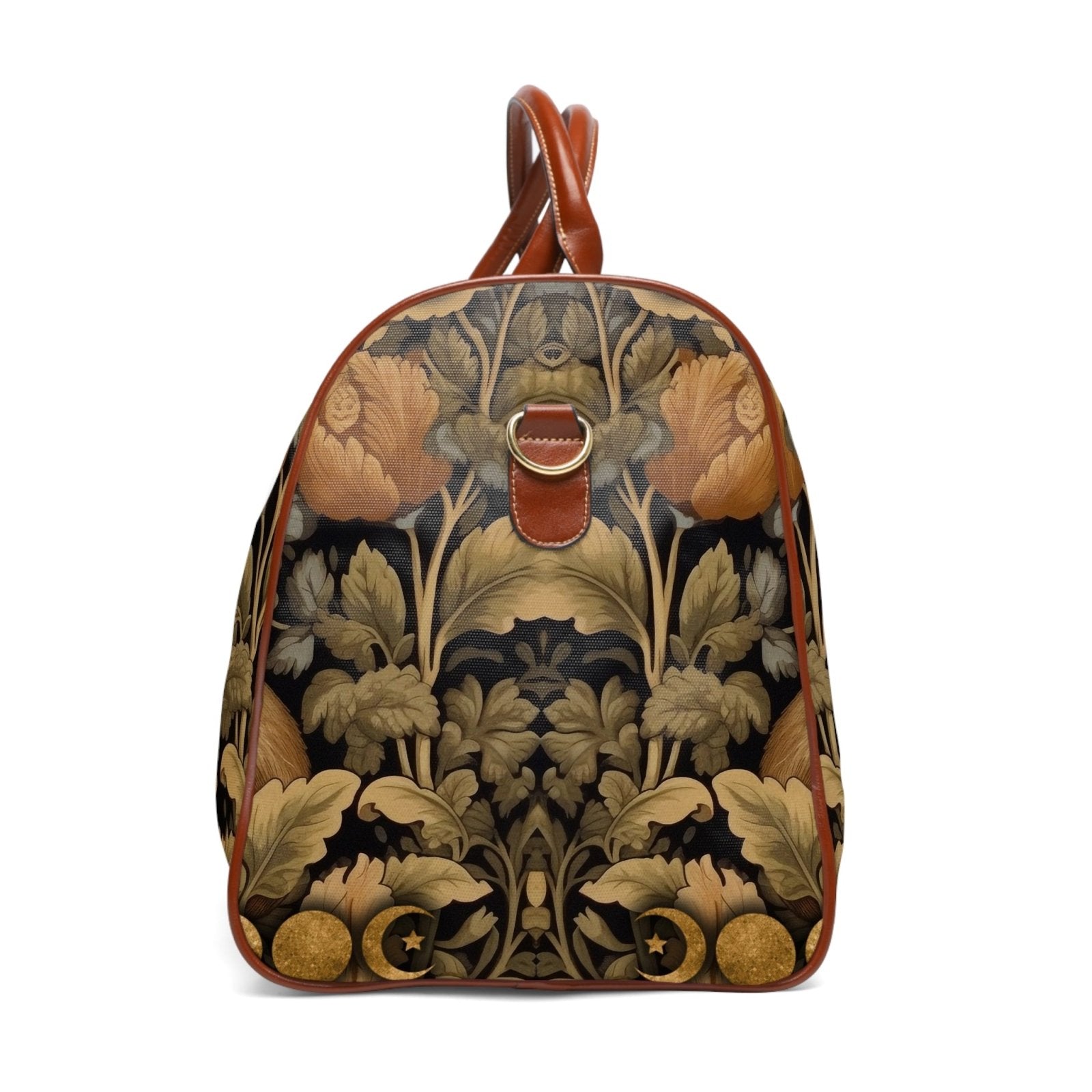Maximalist Witchy Retro Floral rabbit Waterproof Travel Bag | Sense Forest - sense forest