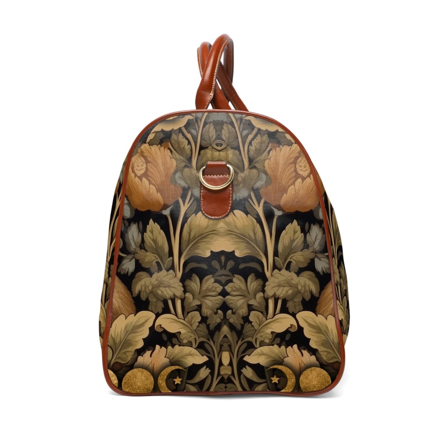 Maximalist Witchy Retro Floral rabbit Waterproof Travel Bag | Sense Forest - sense forest