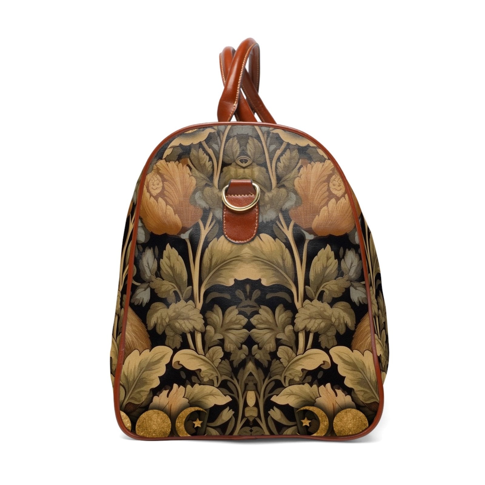 Maximalist Witchy Retro Floral rabbit Waterproof Travel Bag | Sense Forest - sense forest