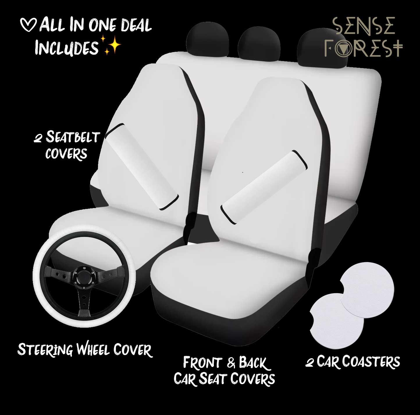 Full set Car Seat Cover deal - sense forest