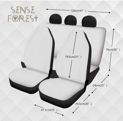 Medieval Goth Stained glass Bat Car Seat Cover Set - sense forest