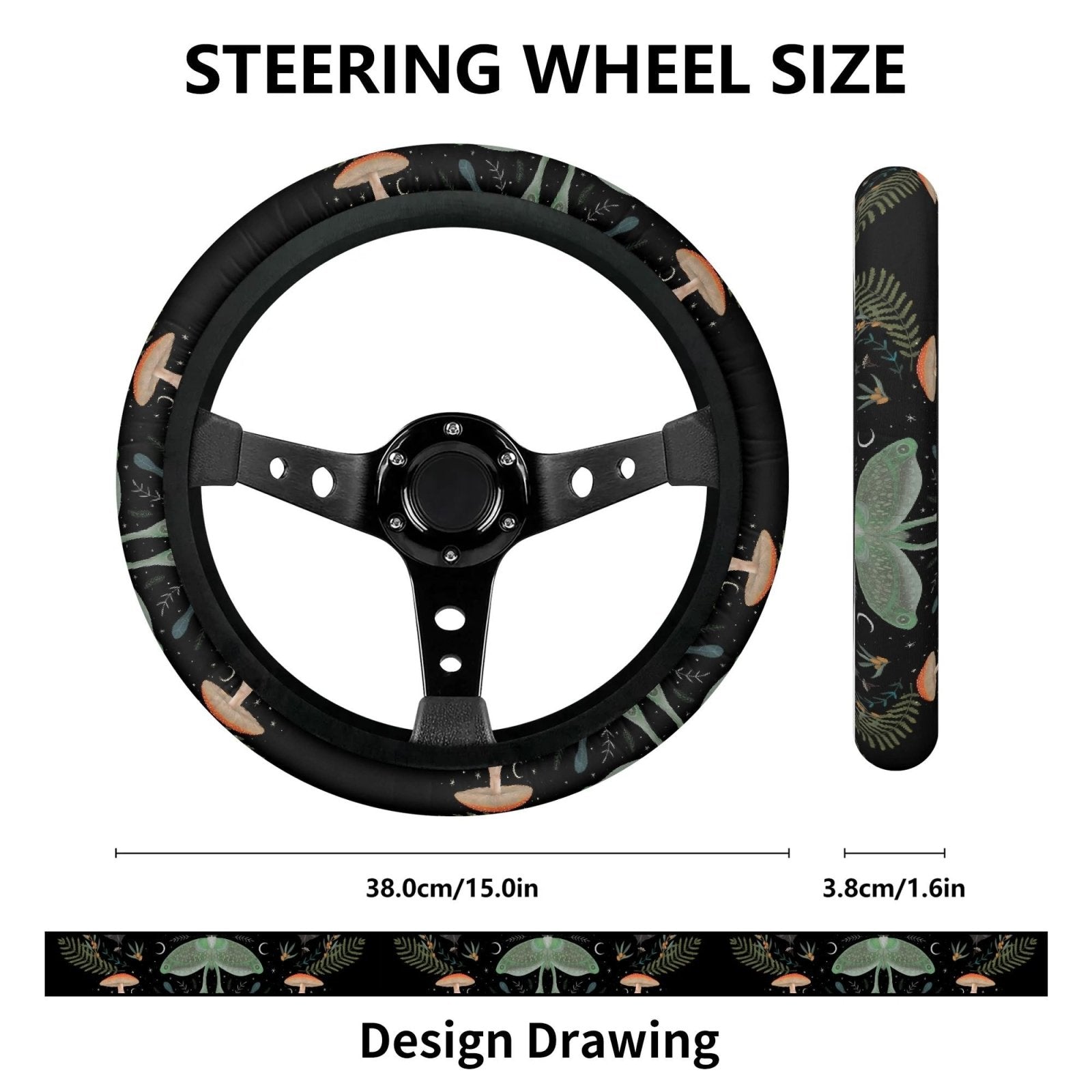 Moth Forest Car Seat Cover Set - sense forest